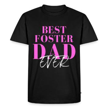 Fête des pères Meilleur père adoptif de tous les temps Papa bonus - T-shirt Premium bio Homme - noir - Devant - Nico (187cm)
