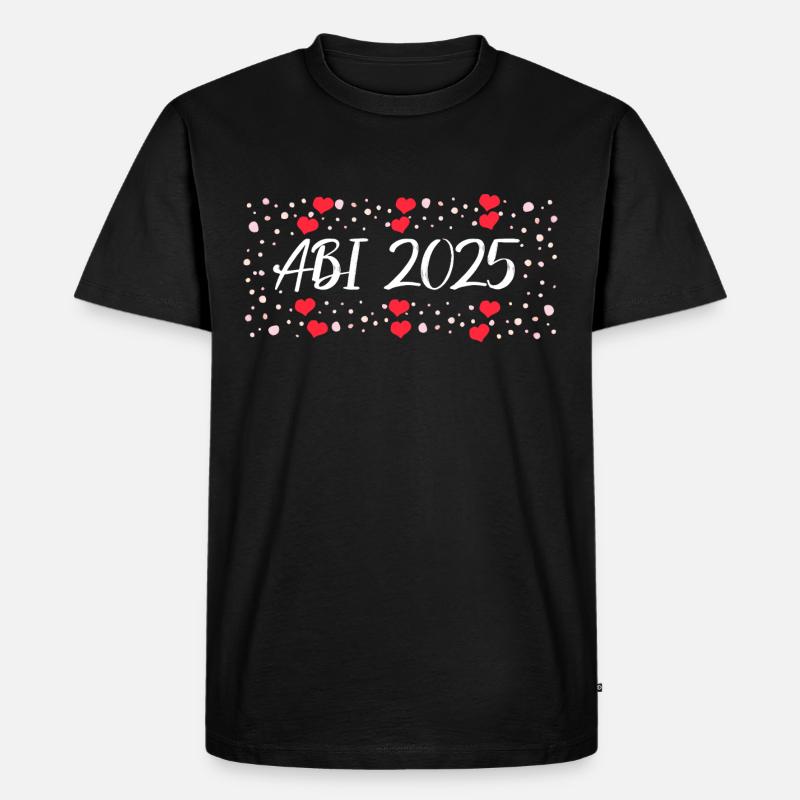ABI 2025 Feier-Design - Männer Premium Bio T-Shirt - Schwarz