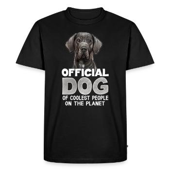 Chien Dogue Allemand - T-shirt Premium bio Homme - noir - Devant - Nico (187cm)