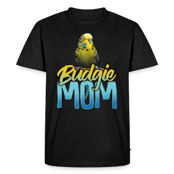 Wellensittich Mama Mutter Mutti - Männer Premium Bio T-Shirt - Schwarz - Vorne - Nico (187cm)