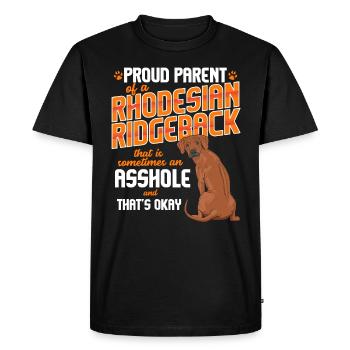 Rhodesian Ridgeback - T-shirt Premium bio Homme - noir - Devant - Nico (187cm)