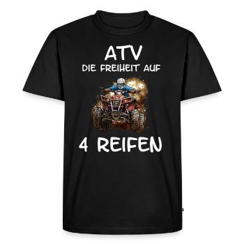 ATV Quad Offroad - Männer Premium Bio T-Shirt - Schwarz - Vorne - Nico (187cm)