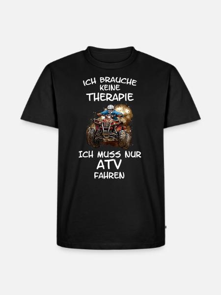 ATV Quad Therapie - Männer Premium Bio T-Shirt - Schwarz