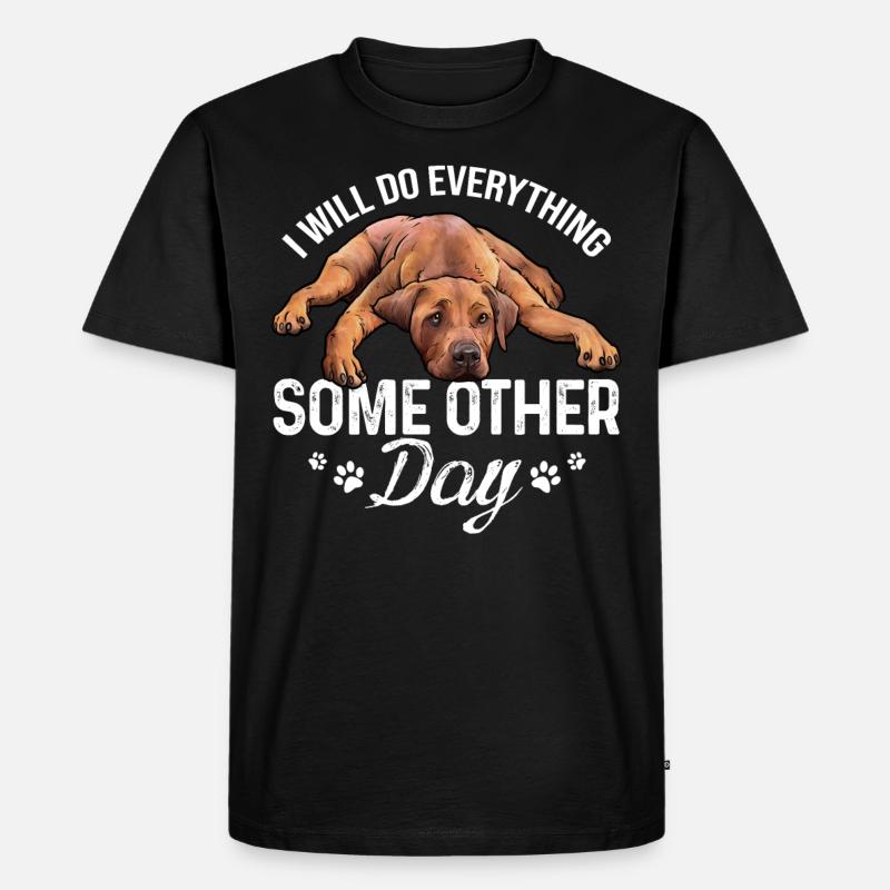 Rhodesian Ridgeback - Männer Premium Bio T-Shirt - Schwarz