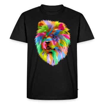 Chow Chow cadeau de race de chien - T-shirt Premium bio Homme - noir - Devant - Nico (187cm)