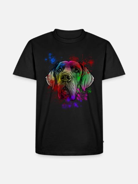Great Dane Dog - Men's Premium Organic T-Shirt - black