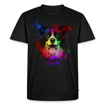 Australian Shepherd - T-shirt Premium bio Homme - noir - Devant - Nico (187cm)