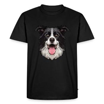 Chien de berger australien - T-shirt Premium bio Homme - noir - Devant - Nico (187cm)