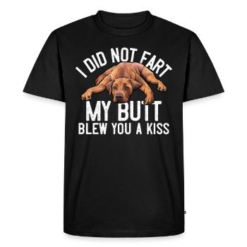 Rhodesian Ridgeback - Men's Premium Organic T-Shirt - black - Front - Nico (187cm)