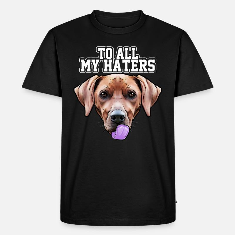 Rhodesian Ridgeback - Männer Premium Bio T-Shirt - Schwarz