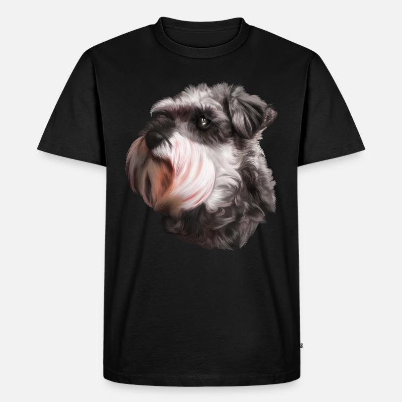Schnauzer chien schnauzer géant - T-shirt Premium bio Homme - noir