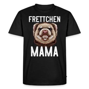 Maman furet - T-shirt Premium bio Homme - noir - Devant - Nico (187cm)