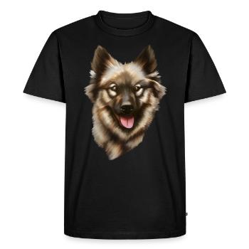 Chien eurasien - T-shirt Premium bio Homme - noir - Devant - Nico (187cm)
