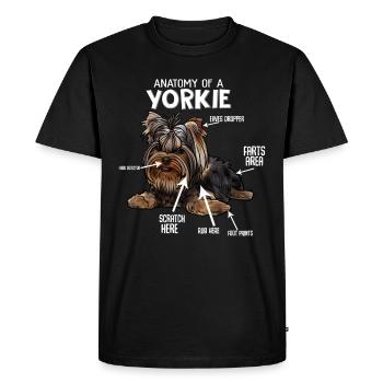 Yorkshire Terrier - T-shirt Premium bio Homme - noir - Devant - Nico (187cm)