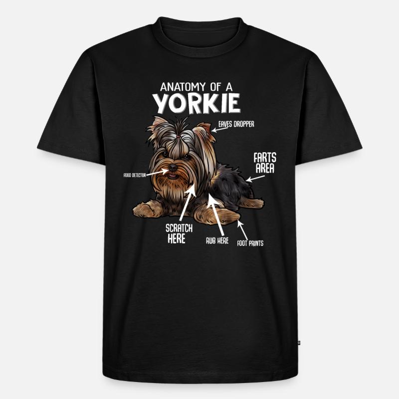 Yorkshire Terrier - Männer Premium Bio T-Shirt - Schwarz