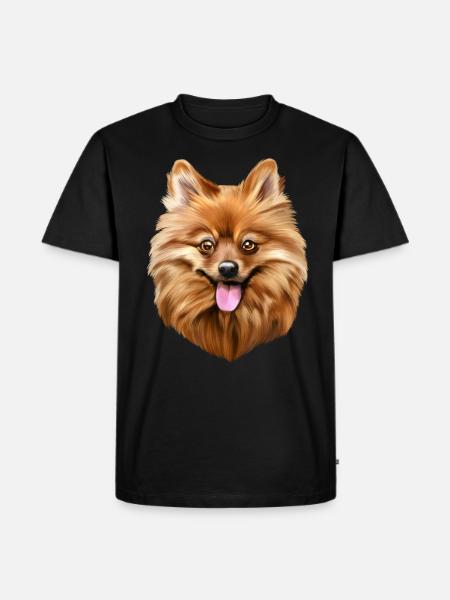 Spitz dog - Men's Premium Organic T-Shirt - black