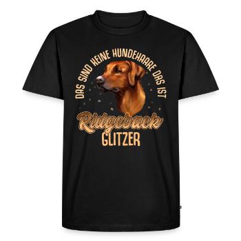 Rhodesian Ridgeback - Men's Premium Organic T-Shirt - black - Front - Nico (187cm)