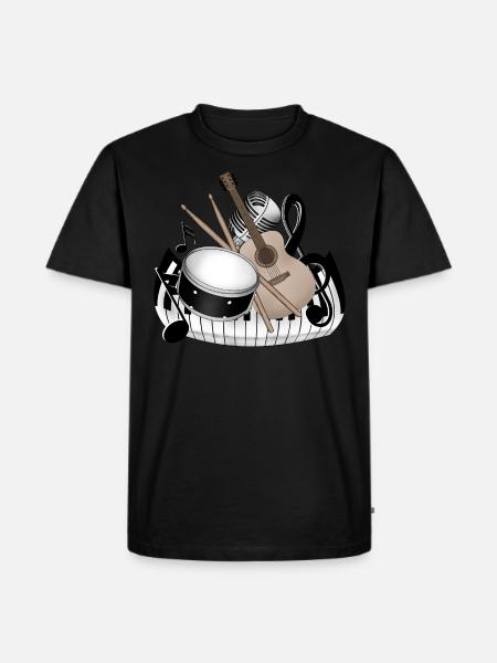 Instruments - Men's Premium Organic T-Shirt - black