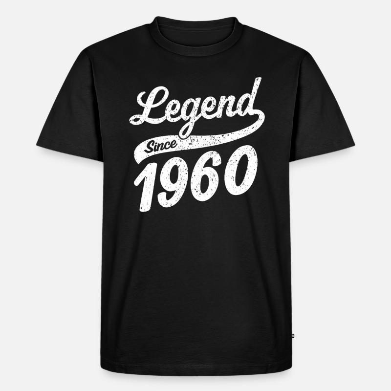 Legend Since 1960 - Männer Premium Bio T-Shirt - Schwarz