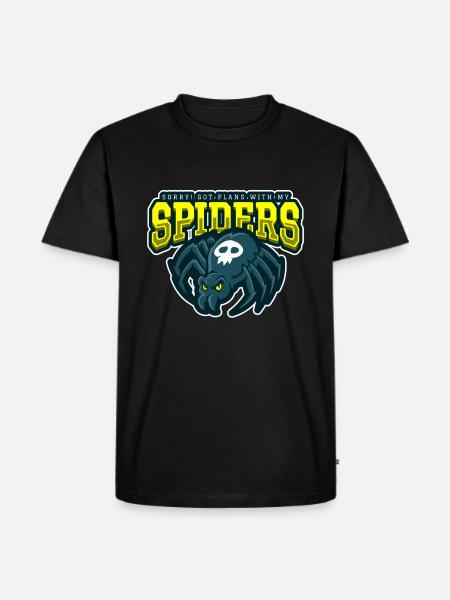 Sorry Spiderplans - Men's Premium Organic T-Shirt - black