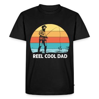 Rôle-père 1 - - T-shirt Premium bio Homme - noir - Devant - Nico (187cm)