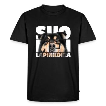 NASSU Lappari 004 - Men's Premium Organic T-Shirt - black - Front - Nico (187cm)