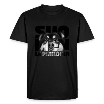 NASSU Lappari 013 - Men's Premium Organic T-Shirt - black - Front - Nico (187cm)