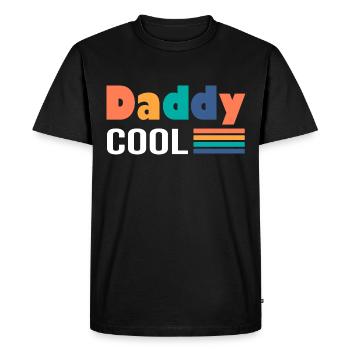 Daddy cool daddy cool gift daddy - Men's Premium Organic T-Shirt - black - Front - Nico (187cm)