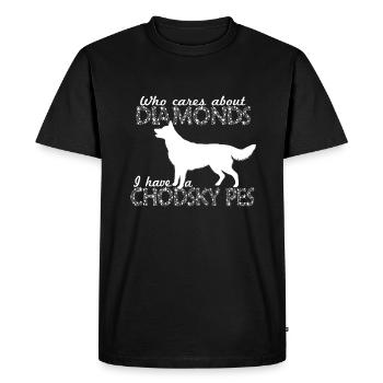 chodskydiamonds - Men's Premium Organic T-Shirt - black - Front - Nico (187cm)