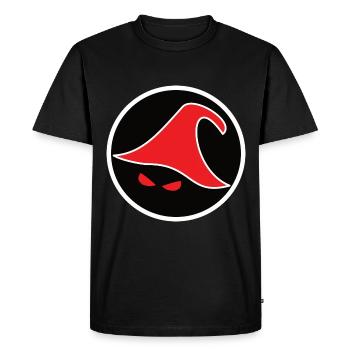 Design de magicien cool avec chapeau et mauvais œil - T-shirt Premium bio Homme - noir - Devant - Nico (187cm)