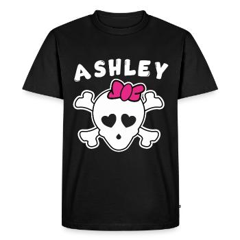 Pirate Ashley Design for Girls and Women - Men's Premium Organic T-Shirt - black - Front - Nico (187cm)