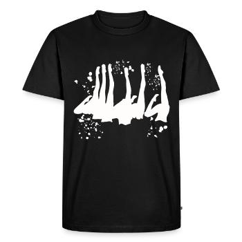 Natation artistique par équipe Natation synchronisée - T-shirt Premium bio Homme - noir - Devant - Nico (187cm)