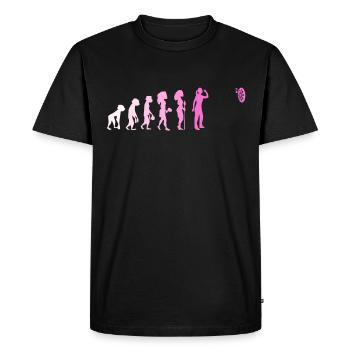 Darts Evolution Joueur de fléchettes Dart Cadeau Femmes - T-shirt Premium bio Homme - noir - Devant - Nico (187cm)