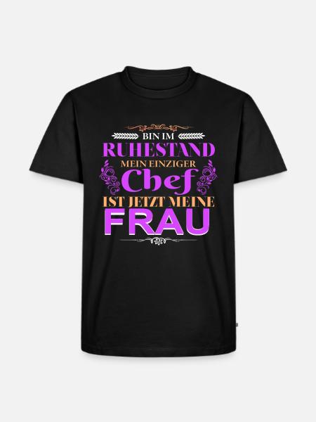 Ruhestand - Männer Premium Bio T-Shirt - Schwarz