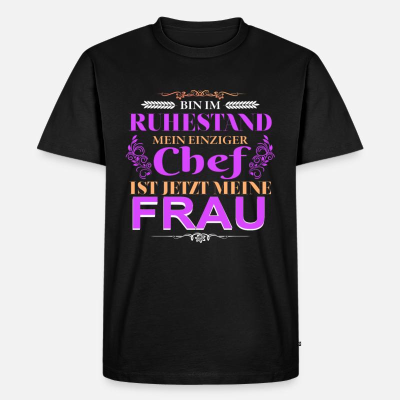 Ruhestand - Männer Premium Bio T-Shirt - Schwarz