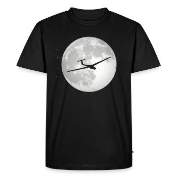 Full Moon - Glider - - Men's Premium Organic T-Shirt - black - Front - Nico (187cm)