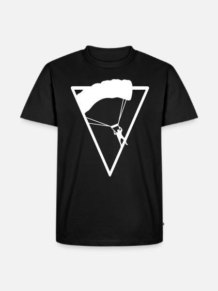 Triangle - Paragliding - (3) - Men's Premium Organic T-Shirt - black