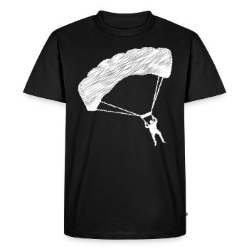 Parapente - (1) - T-shirt Premium bio Homme - noir - Devant - Nico (187cm)