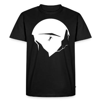 Montagne - Parapente - (14) - T-shirt Premium bio Homme - noir - Devant - Nico (187cm)