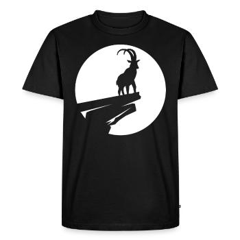 Chèvre - (5) - T-shirt Premium bio Homme - noir - Devant - Nico (187cm)