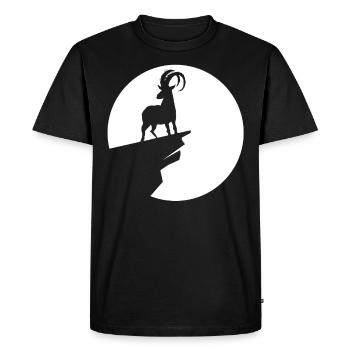 Chèvre - (7) - T-shirt Premium bio Homme - noir - Devant - Nico (187cm)