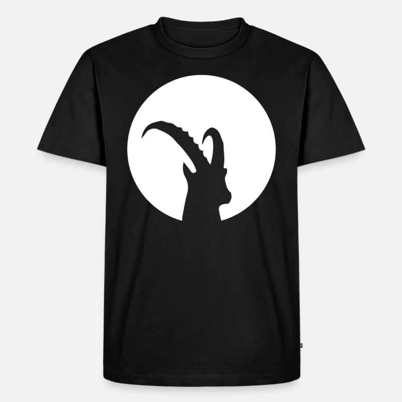 Ziege - (7) - Männer Premium Bio T-Shirt - Schwarz