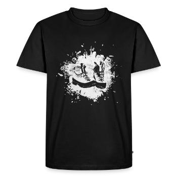 Splashes - Hiking Boots - (2) - Men's Premium Organic T-Shirt - black - Front - Nico (187cm)