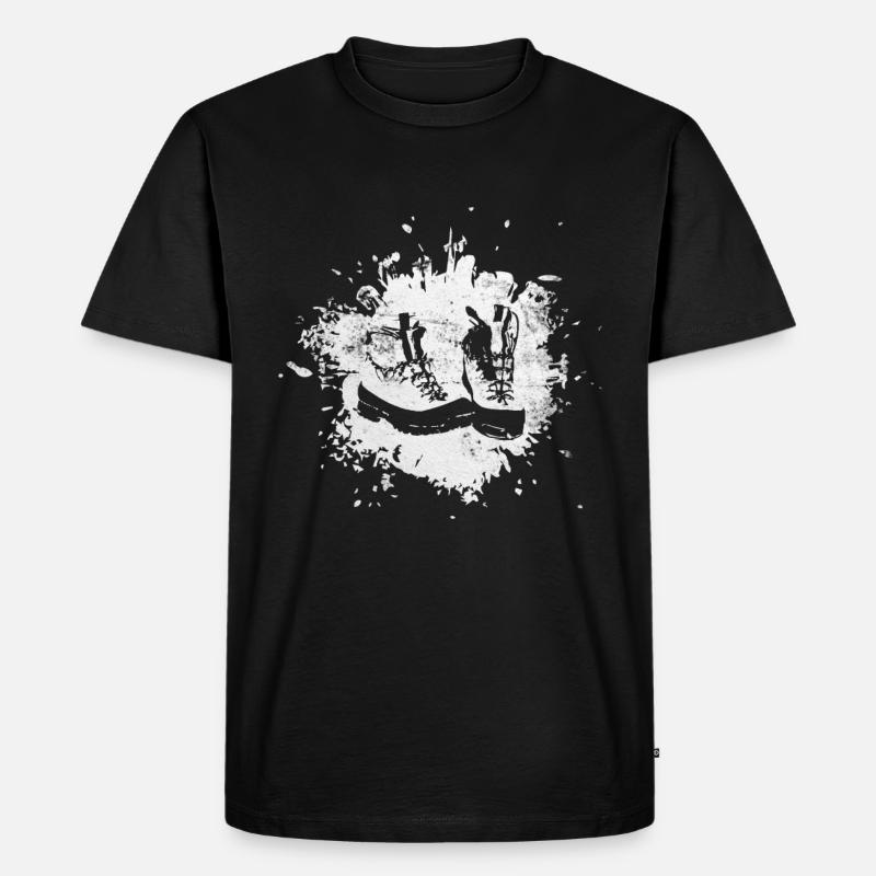 Spritzer - Wanderschuhe - (2) - Männer Premium Bio T-Shirt - Schwarz