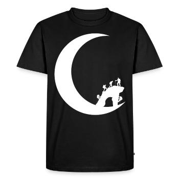 Crescent Moon - Climbing - Climbing - - Men's Premium Organic T-Shirt - black - Front - Nico (187cm)