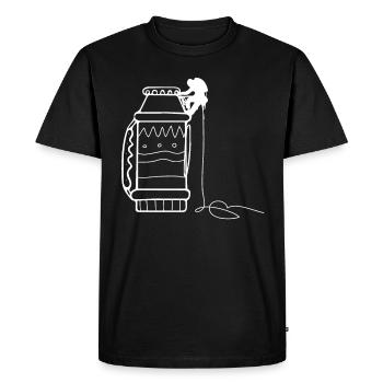 Climbing - (11) - Men's Premium Organic T-Shirt - black - Front - Nico (187cm)