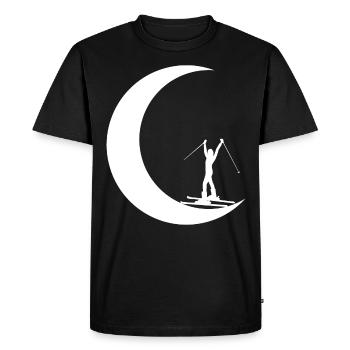 Crescent Moon - Ski - Femmes - Ski - T-shirt Premium bio Homme - noir - Devant - Nico (187cm)
