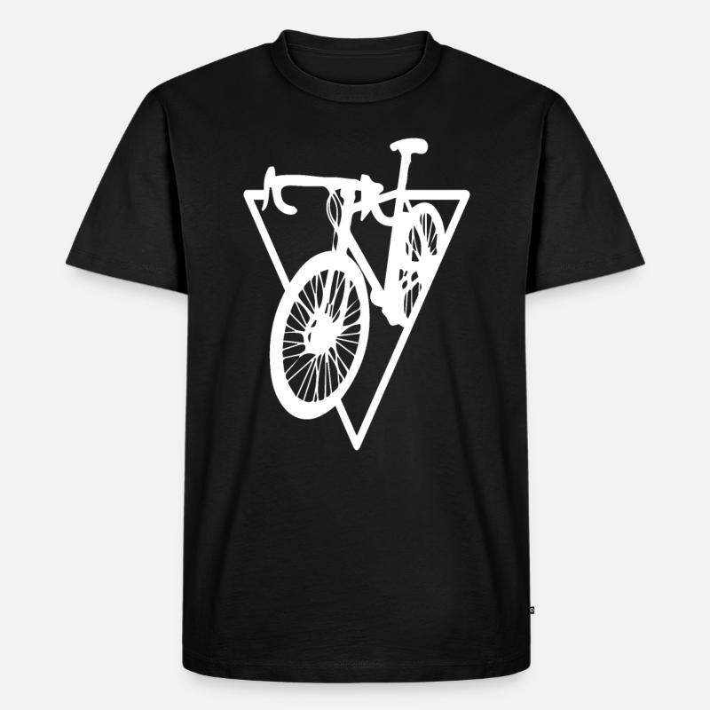 Triangle - Cyclisme - (4) - T-shirt Premium bio Homme - noir