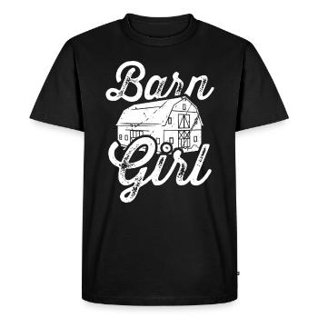 Barn maid - Men's Premium Organic T-Shirt - black - Front - Nico (187cm)
