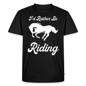 Je préférerais rouler 2 - - T-shirt Premium bio Homme - noir - Devant - Nico (187cm)